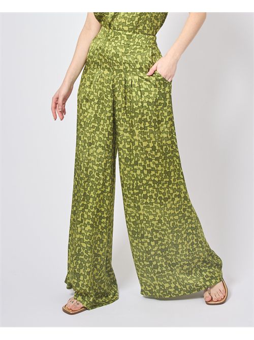 Pantalon Palazzo en satin Manila Grace MANILA GRACE | P255VSMA268